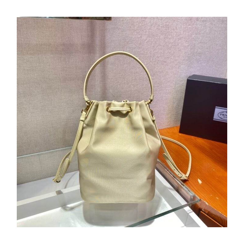 bolso de hombro de cuero de dueto de prada 1BH038-5