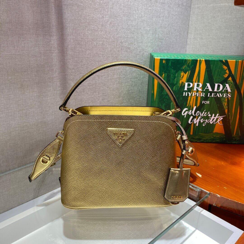 Bolsa de cuero Micro Saffiano de Prada Micro Saffiano 1BA286-3