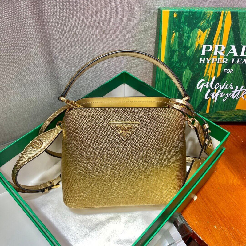 Bolsa de cuero Micro Saffiano de Prada Micro Saffiano 1BA286-4