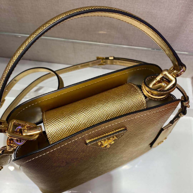 Bolsa de cuero Micro Saffiano de Prada Micro Saffiano 1BA286-8
