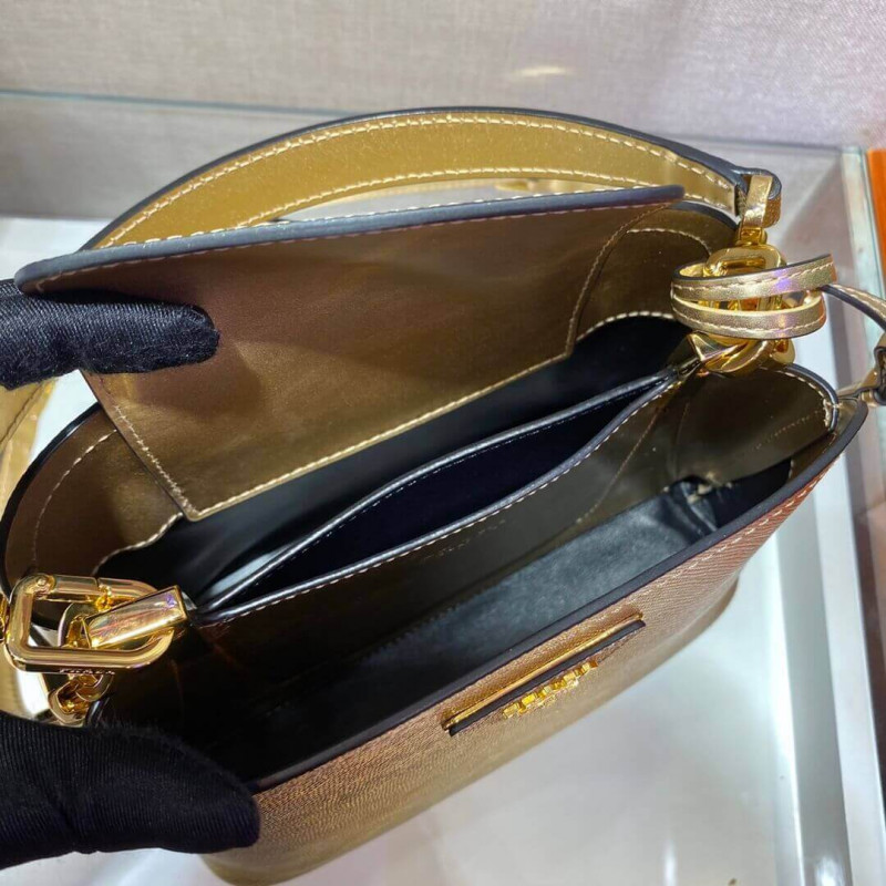 Bolsa de cuero Micro Saffiano de Prada Micro Saffiano 1BA286-10