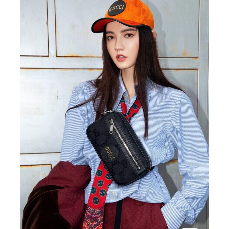 Gucci fuera de la bolsa del cinturón de la cuadrícula 631341-1