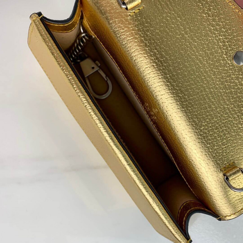 Gucci Gold Dionysus Super Mini Bolsa 476432-9