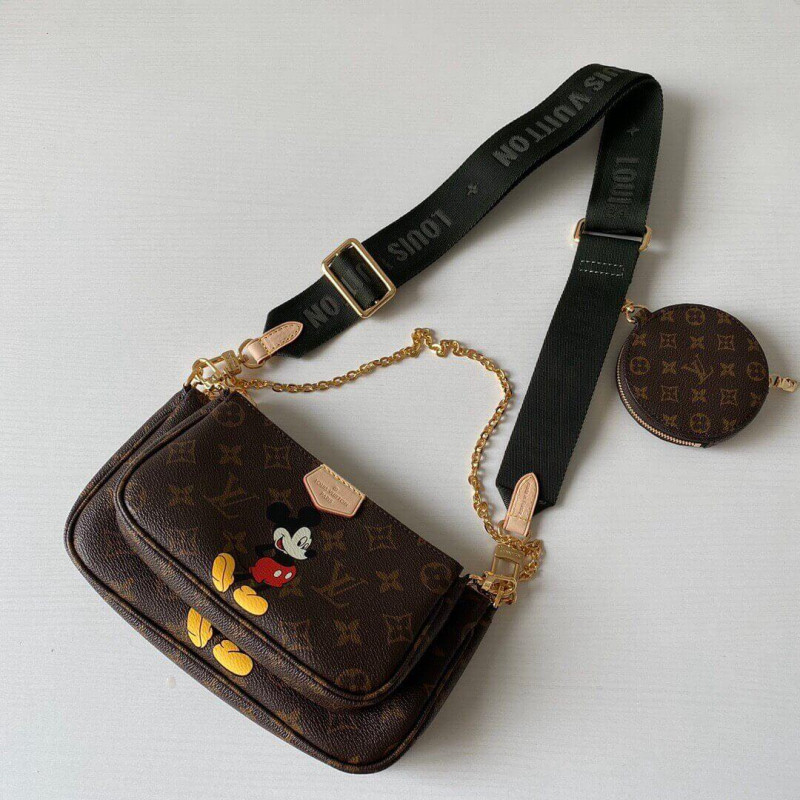 Louis Vuitton Mickey Mouse Print Multi Pochette AccessOires M44813-2