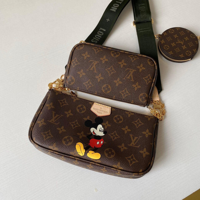Louis Vuitton Mickey Mouse Print Multi Pochette AccessOires M44813-3