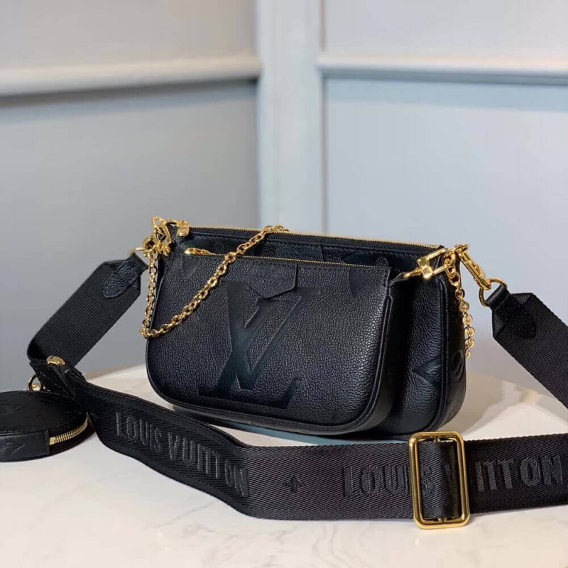 Louis Vuitton Monogram Empreinte Leather Multi Pochette AccessOires M44813-1