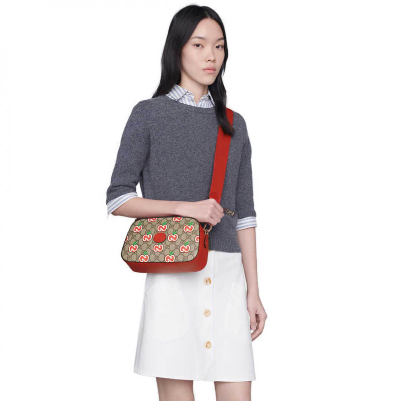 Gucci GG Apple Impreso Bolso de hombro pequeño 574886-1