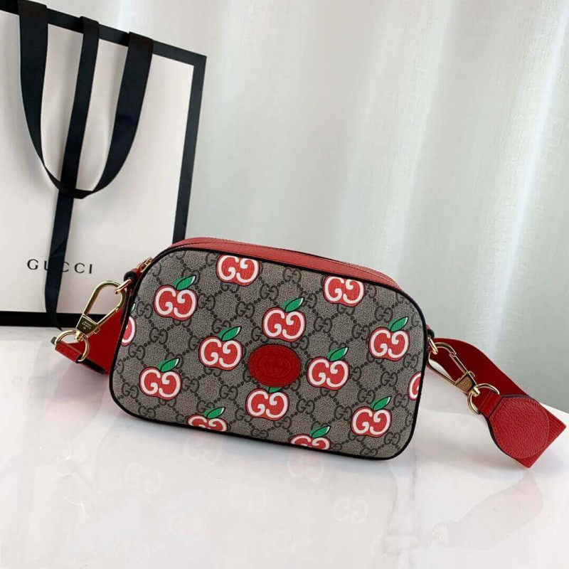 Gucci GG Apple Impreso Bolso de hombro pequeño 574886-2