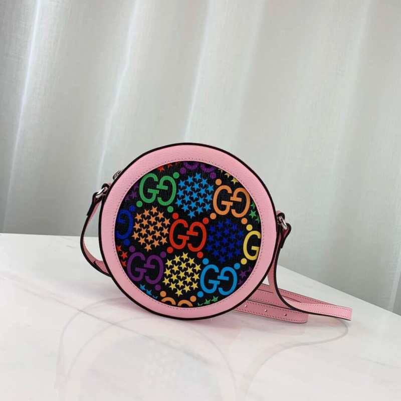 Gucci GG Bolso de hombro redondo psicodélico 603938-1