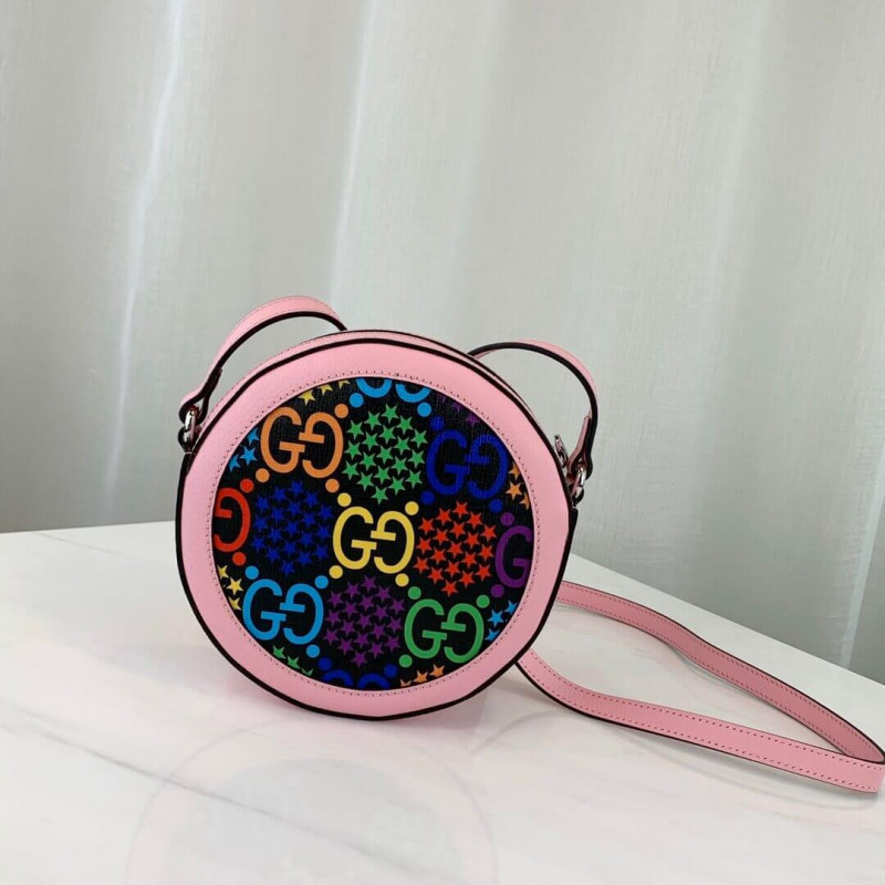 Gucci GG Bolso de hombro redondo psicodélico 603938-3