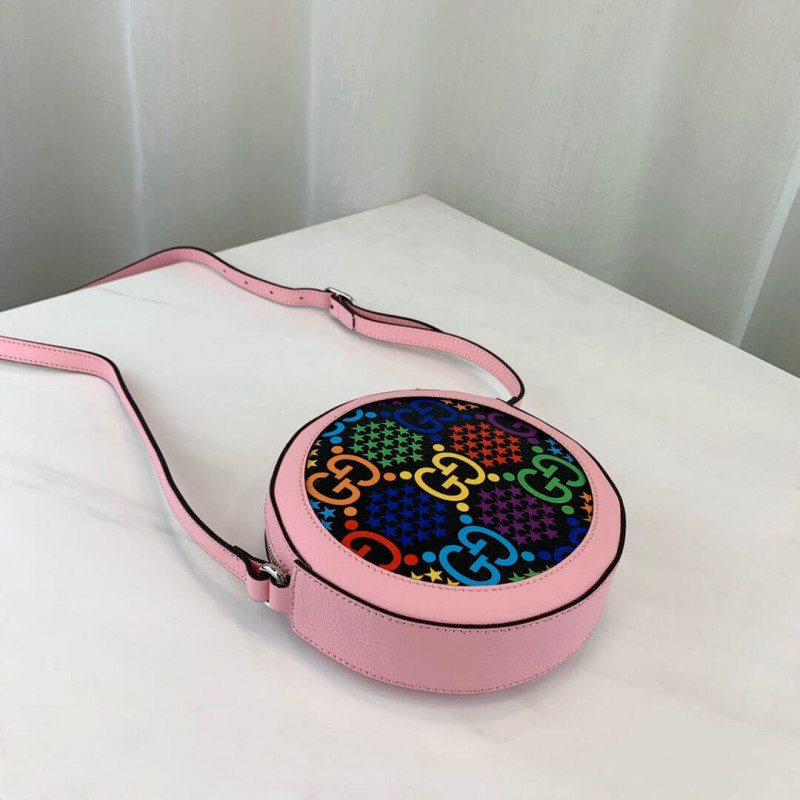 Gucci GG Bolso de hombro redondo psicodélico 603938-4