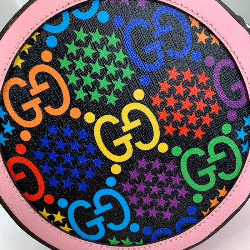 Gucci GG Bolso de hombro redondo psicodélico 603938-6