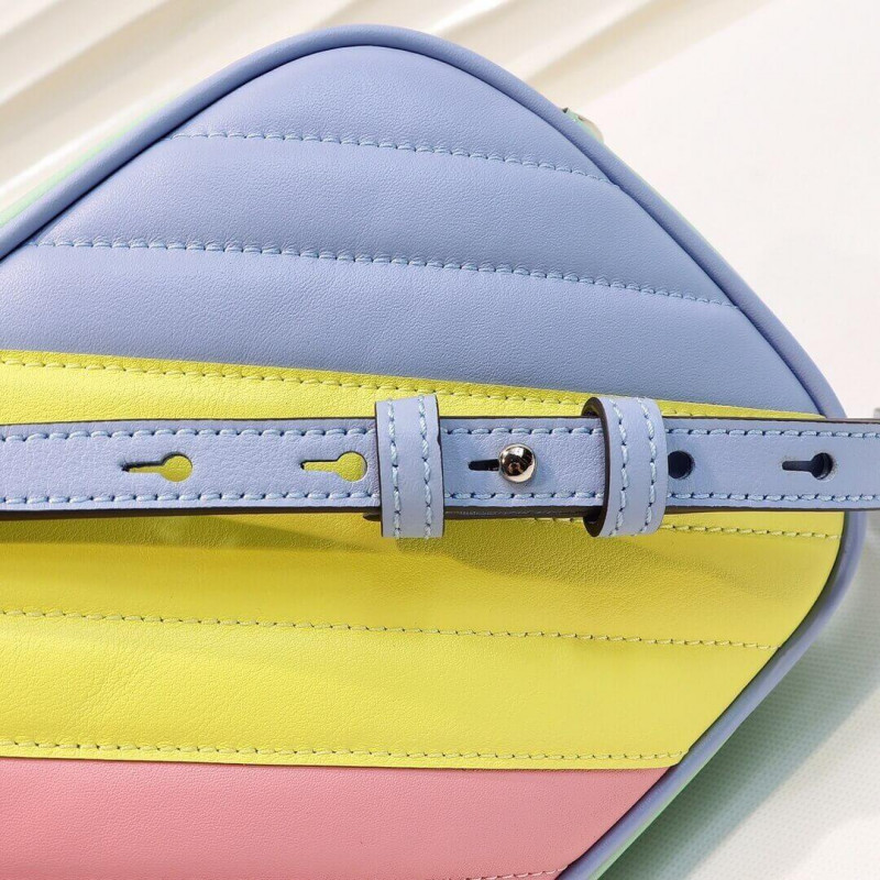 Gucci GG Bolso de hombro pequeño en pastel y arcoiris 447632-6