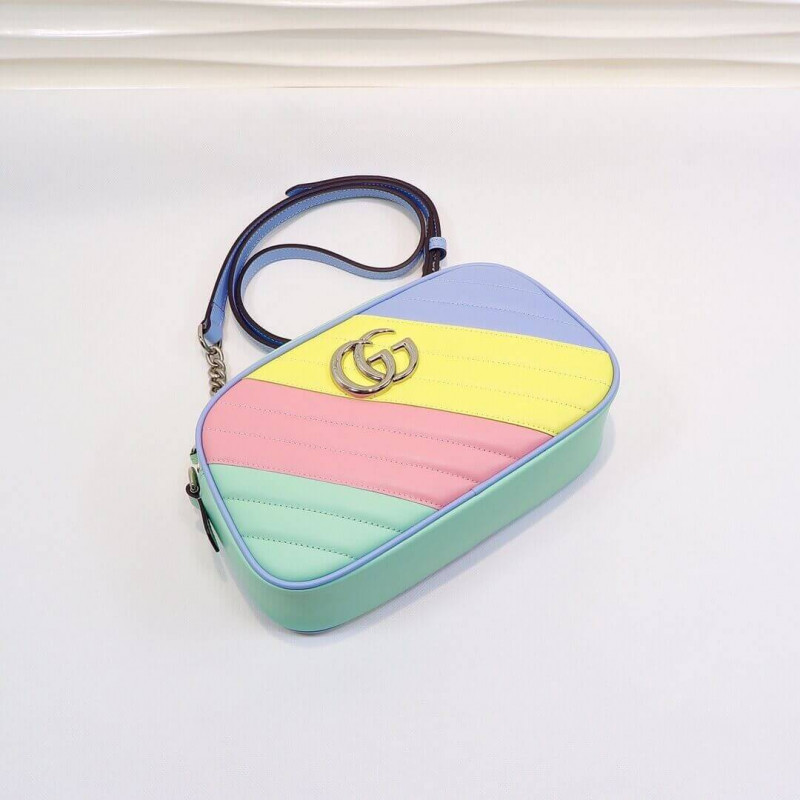 Gucci GG Bolso de hombro pequeño en pastel y arcoiris 447632-9