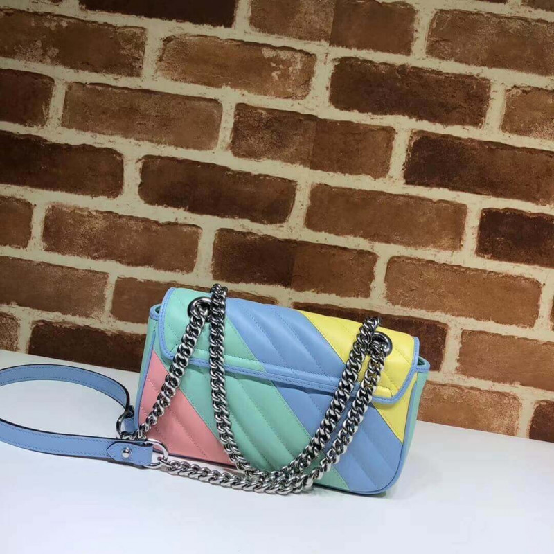 Gucci GG Supreme Mini Bolsa en pastel y arcoiris 446744-3