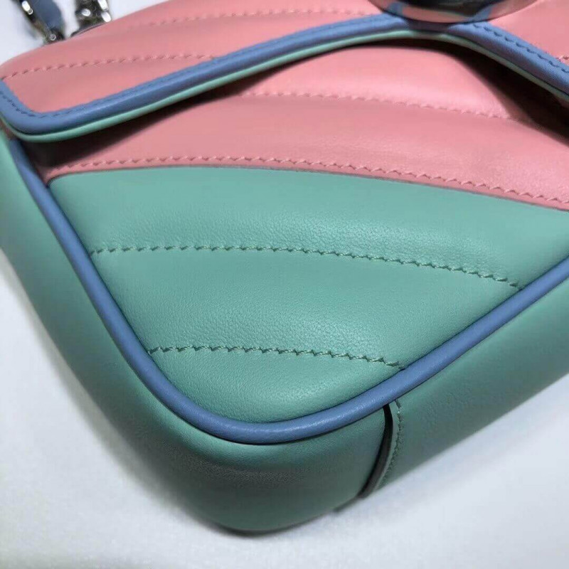 Gucci GG Supreme Mini Bolsa en pastel y arcoiris 446744-6