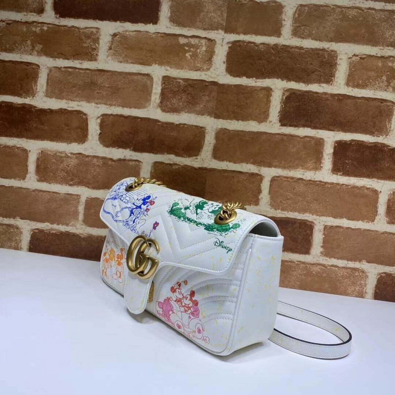 Disney X Gucci GG Marmont Small Shoulder Bolsa 443497-5