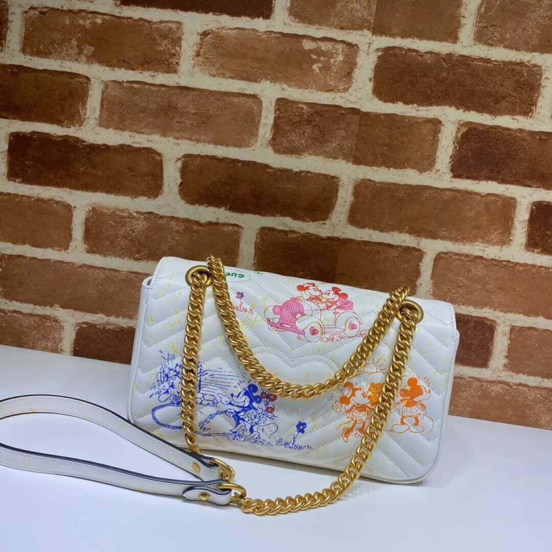 Disney X Gucci GG Marmont Small Shoulder Bolsa 443497-6