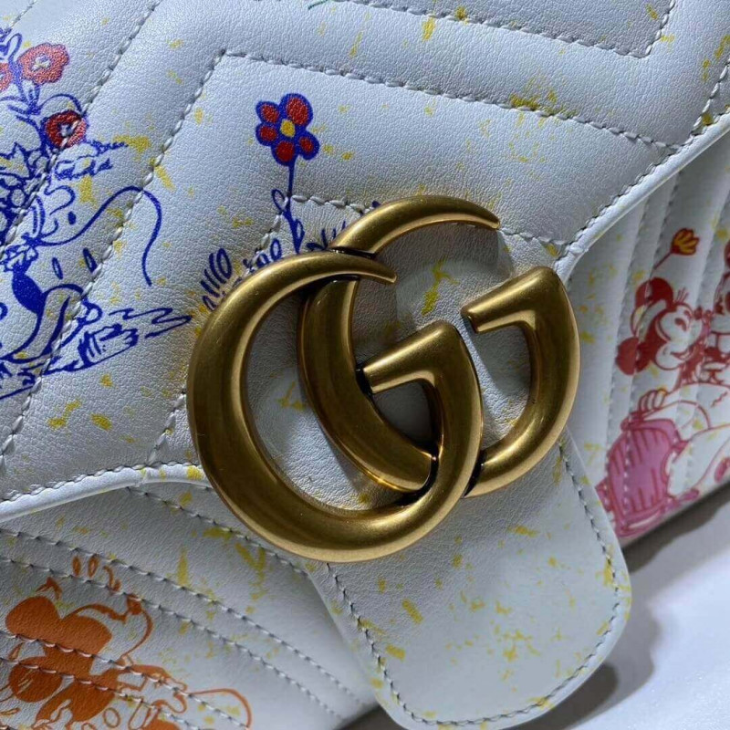 Disney X Gucci GG Marmont Small Shoulder Bolsa 443497-7