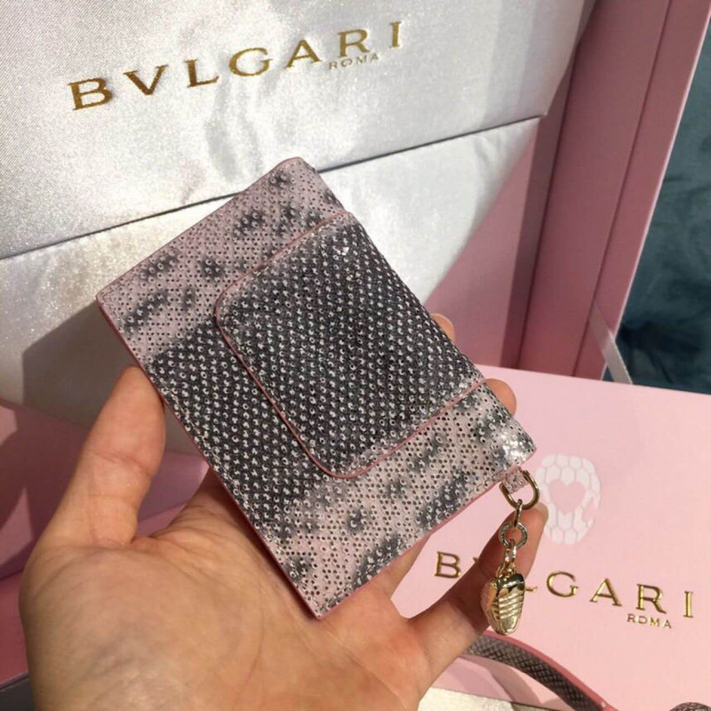 Bvlgari Serpenti Forever Crossbody Top Many Bolsa 18 cm en la piel Karung 284537 Rosa-15