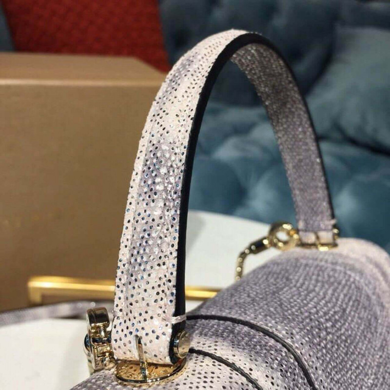 Bvlgari Serpenti Forever Crossbody Top Many Bolsa 18 cm en la piel Karung 284537 Blanco-7