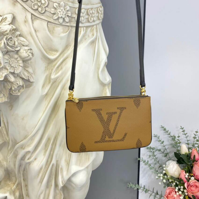 Louis Vuitton Monogram Double Zip Pochette M69203-2