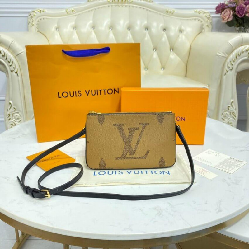 Louis Vuitton Monogram Double Zip Pochette M69203-3