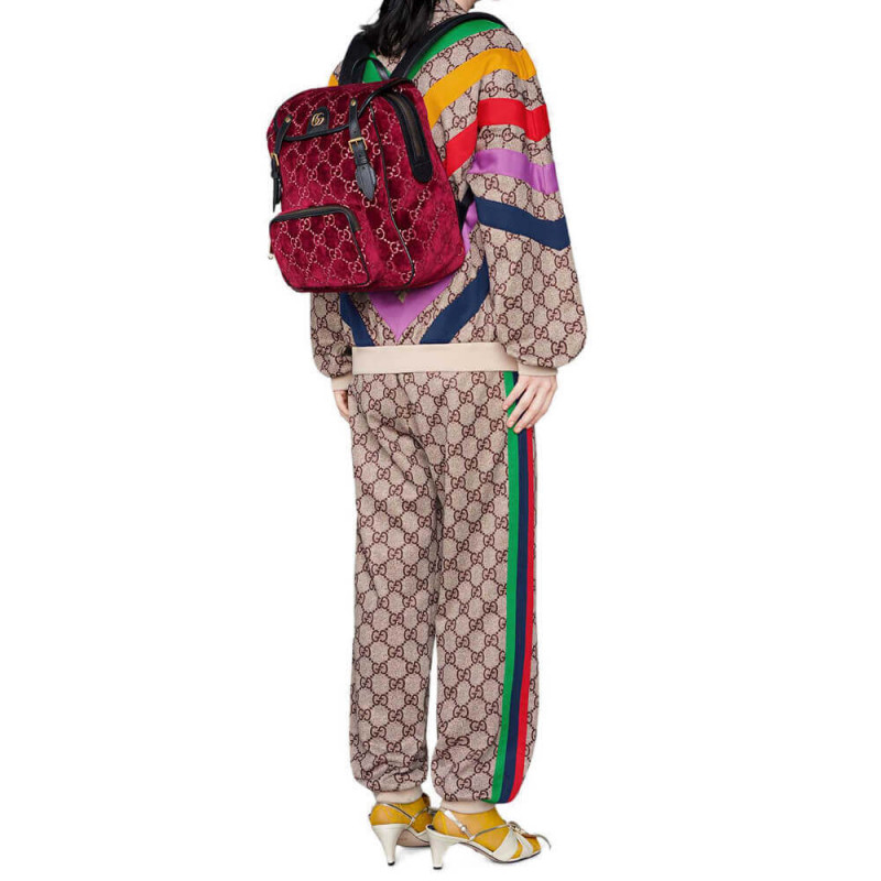 Gucci Small GG Velvet Mochila 574942-1