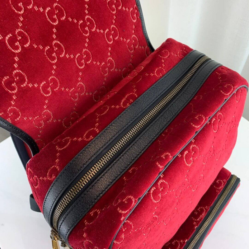 Gucci Small GG Velvet Mochila 574942-6