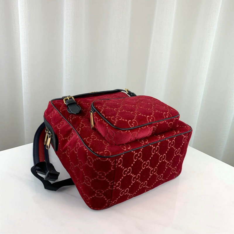 Gucci Small GG Velvet Mochila 574942-8