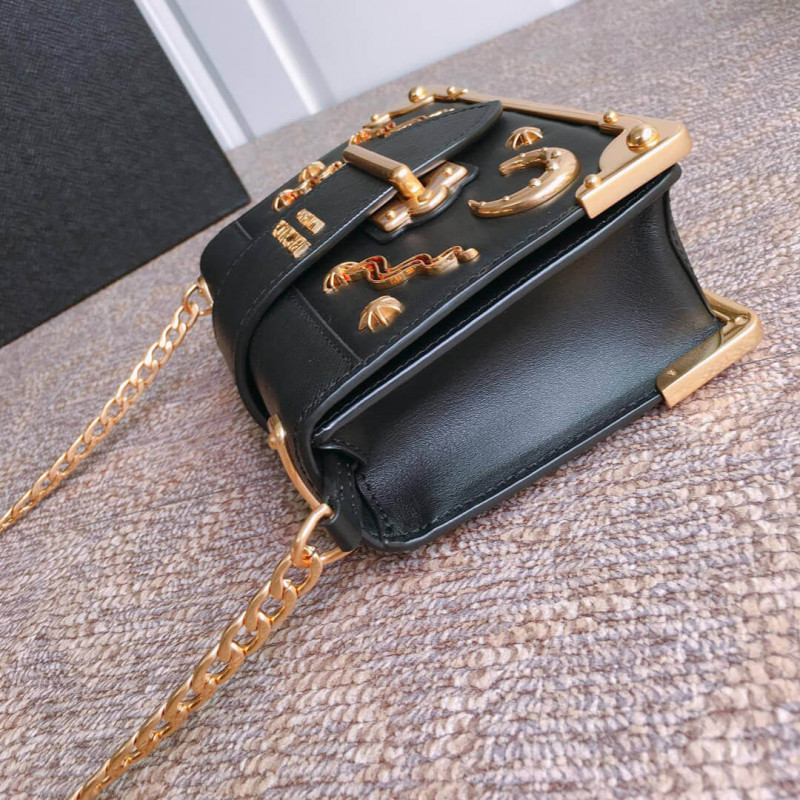 Prada astrología adornada con la bolsa Cahier 1BH018-5
