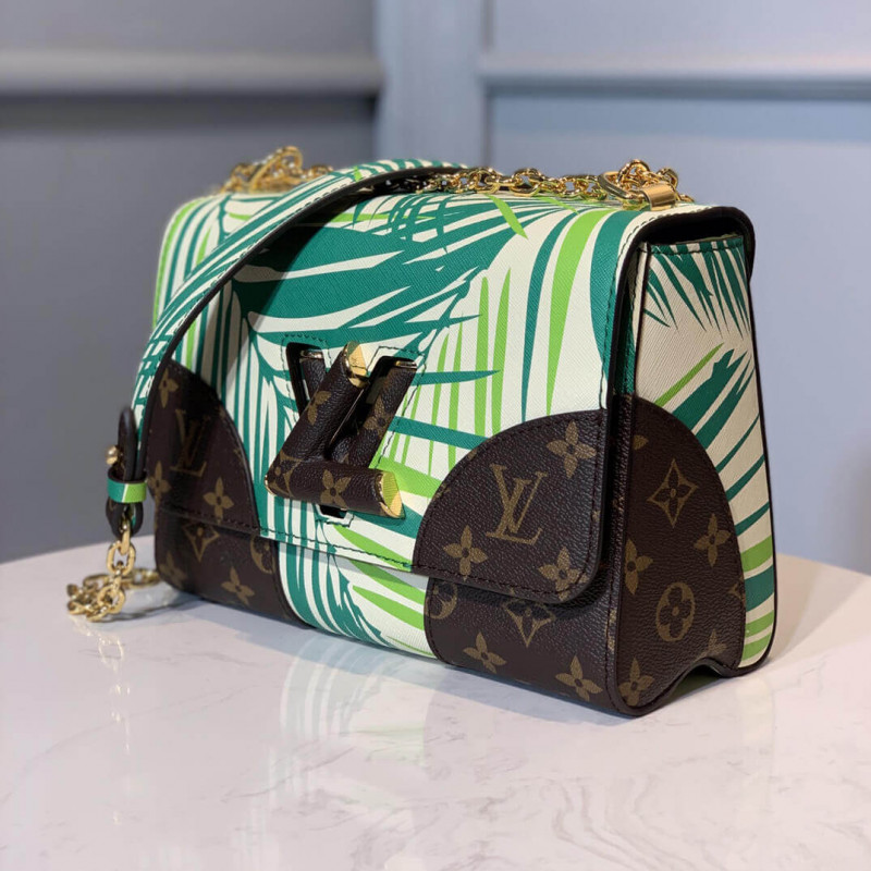 Louis Vuitton Palm Print Twist MM Bolsa M50282-2