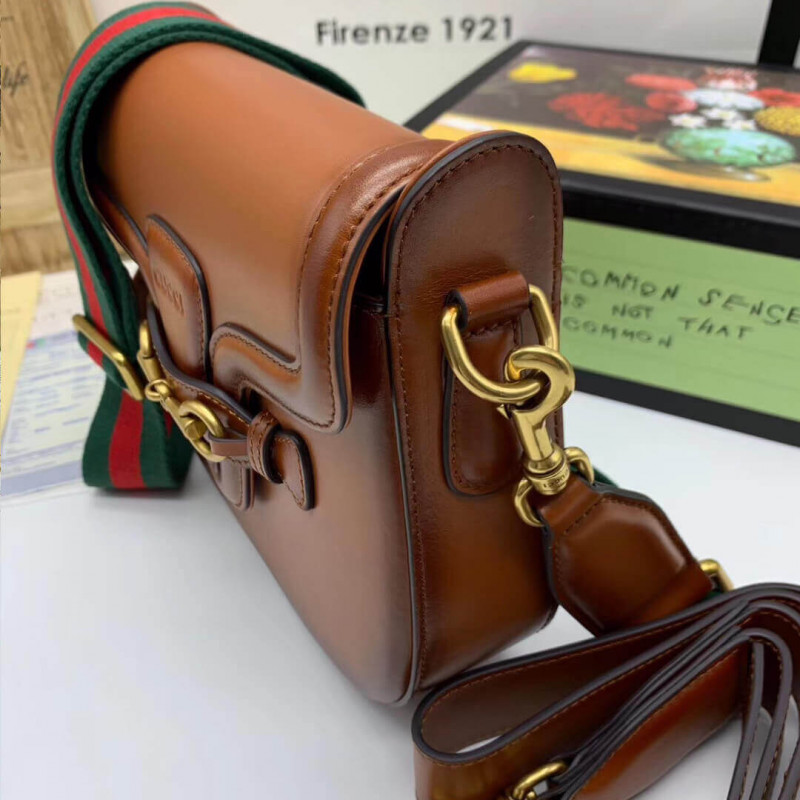 Gucci Lady Web Bordfskin Leather Bolsa 384821-1