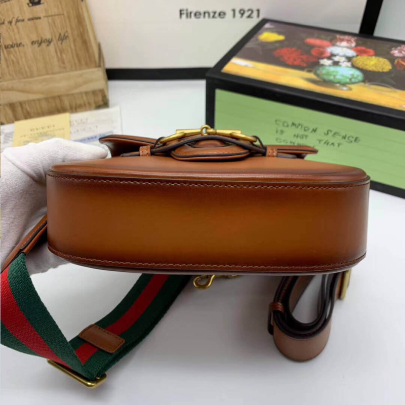 Gucci Lady Web Bordfskin Leather Bolsa 384821-4
