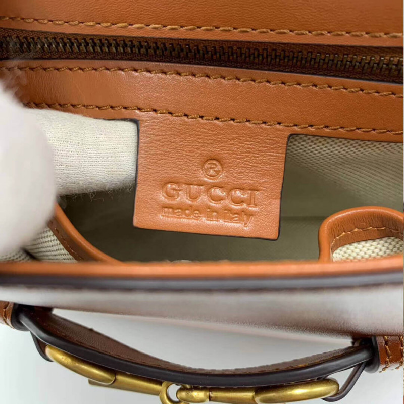 Gucci Lady Web Bordfskin Leather Bolsa 384821-7