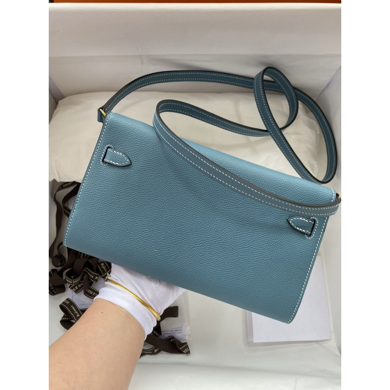 Hermes Kelly Wallet To Go Woc 499041 Azul-1