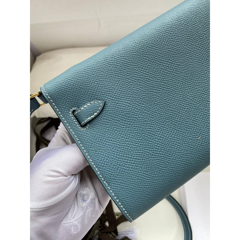 Hermes Kelly Wallet To Go Woc 499041 Azul-3