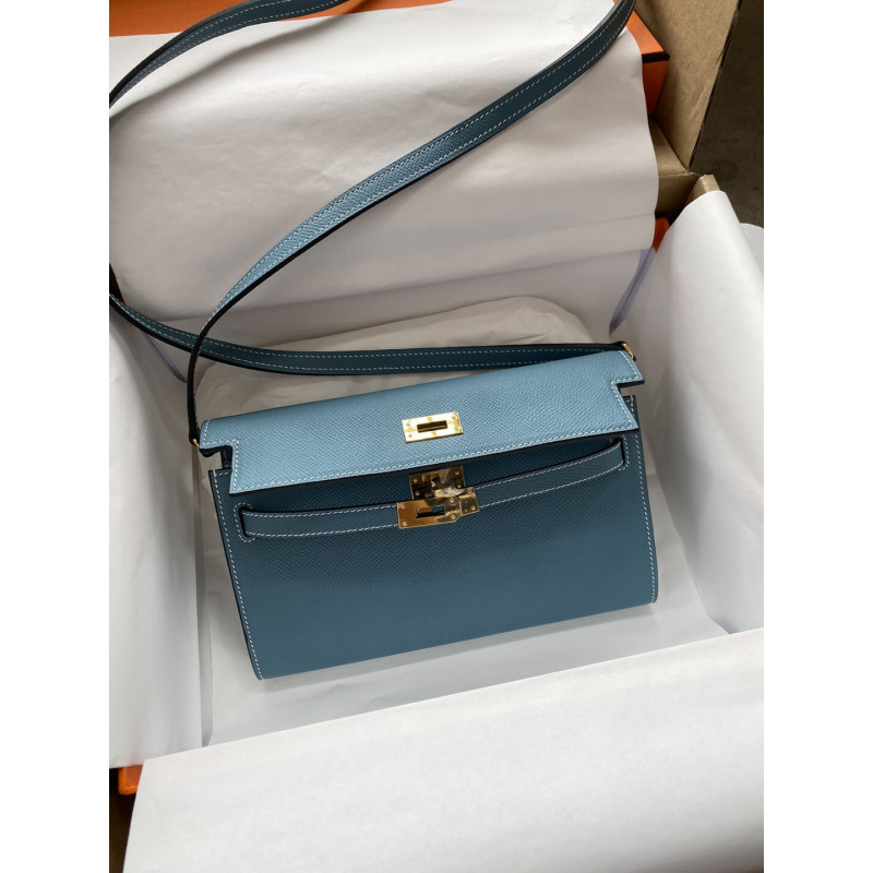 Hermes Kelly Wallet To Go Woc 499041 Azul-8