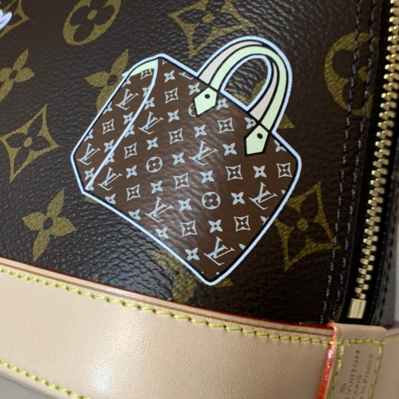 Louis Vuitton Alma BB con pegatinas M53152-10