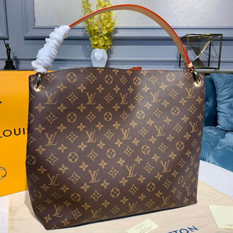 LUNIS VUITTON Monogram Canvas elegante MM M43703-4