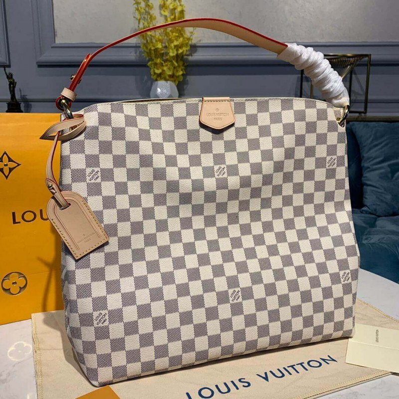 Louis Vuitton Damier Azur Canvas elegante MM N42232-1
