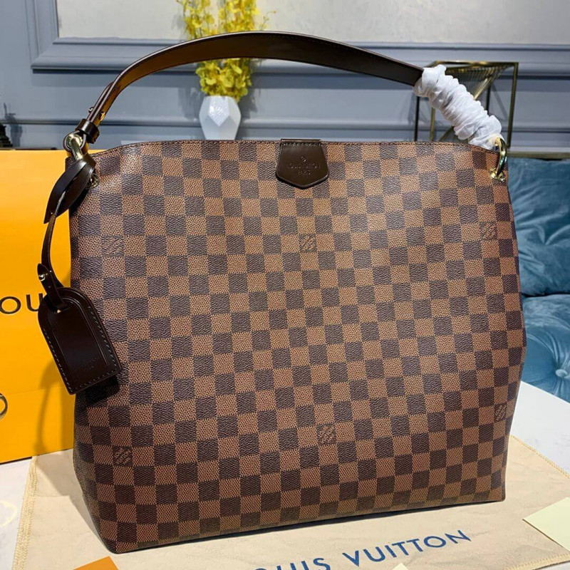 Louis Vuitton Damier Ebene Canvas elegante MM N44045-2
