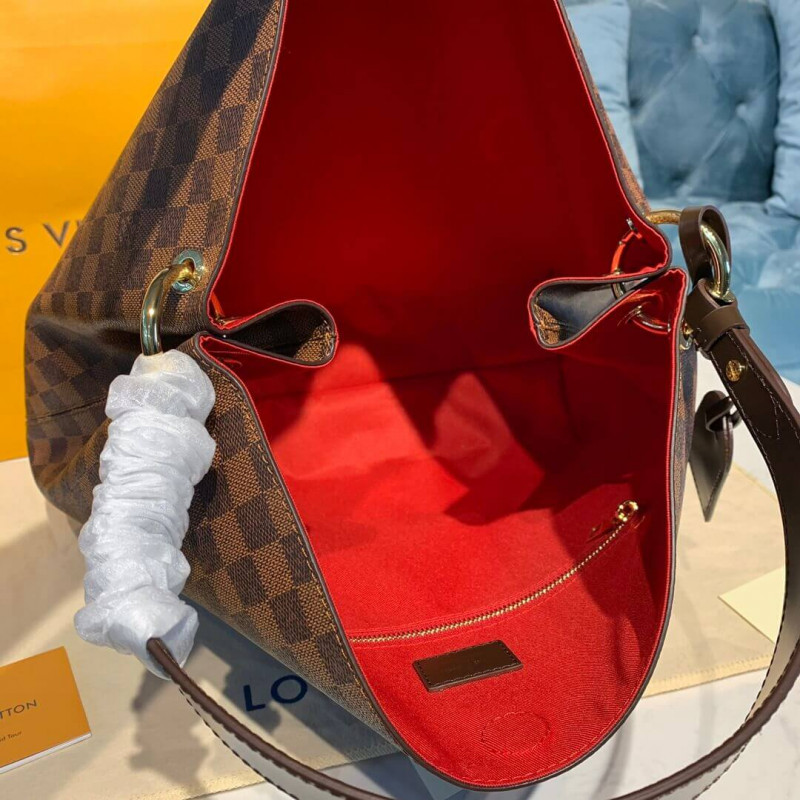 Louis Vuitton Damier Ebene Canvas elegante MM N44045-9