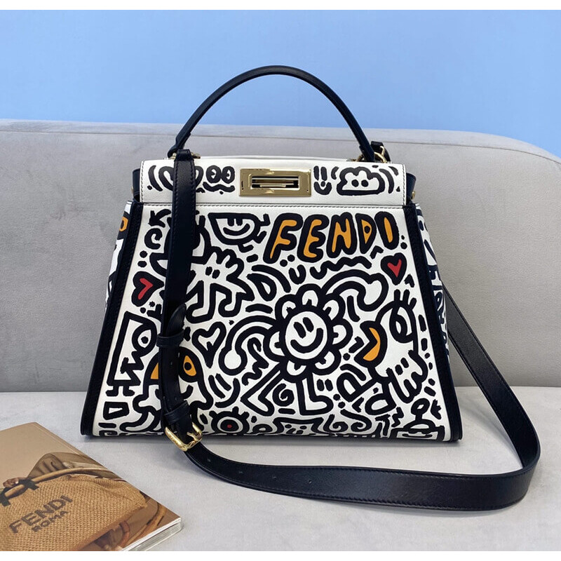 fendi x mr. Doodle Peekaboo Bolsa 8325-5