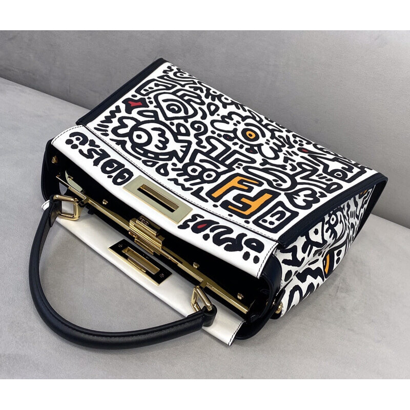 fendi x mr. Doodle Peekaboo Bolsa 8325-7