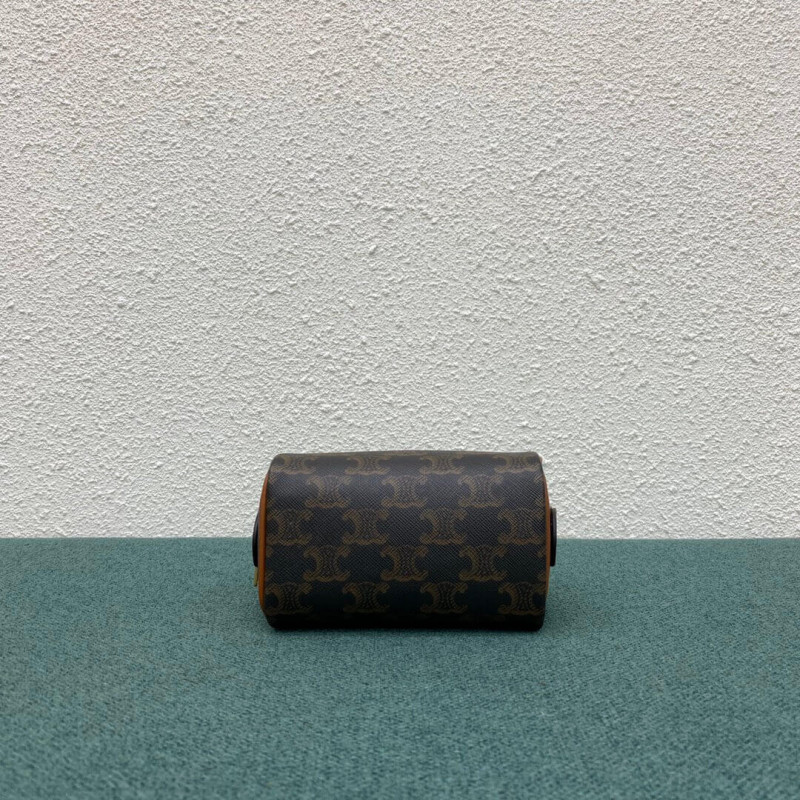 Celine Mini Boston Bolsa en Triomphe Canvas 195112-6