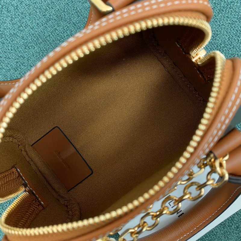 Celine Mini Boston Bolsa en Triomphe Canvas 195112-7