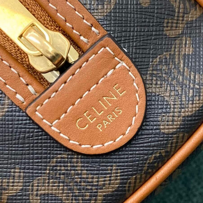 Celine Mini Boston Bolsa en Triomphe Canvas 195112-9