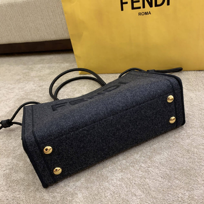 Fendi Logo Wool Shopper 8BH379-10
