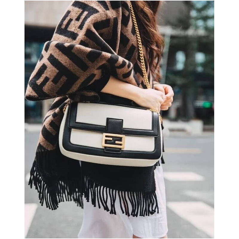 Fendi Bolsauette Chain Bolsa en Nappa Leather 8BR783-1